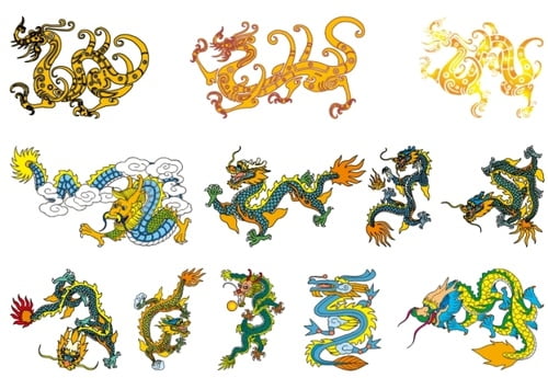 Chinese Dragon Vector Free Graphics Uihere 500x345 Chinese Dragon Vector Free Graphics Uihere