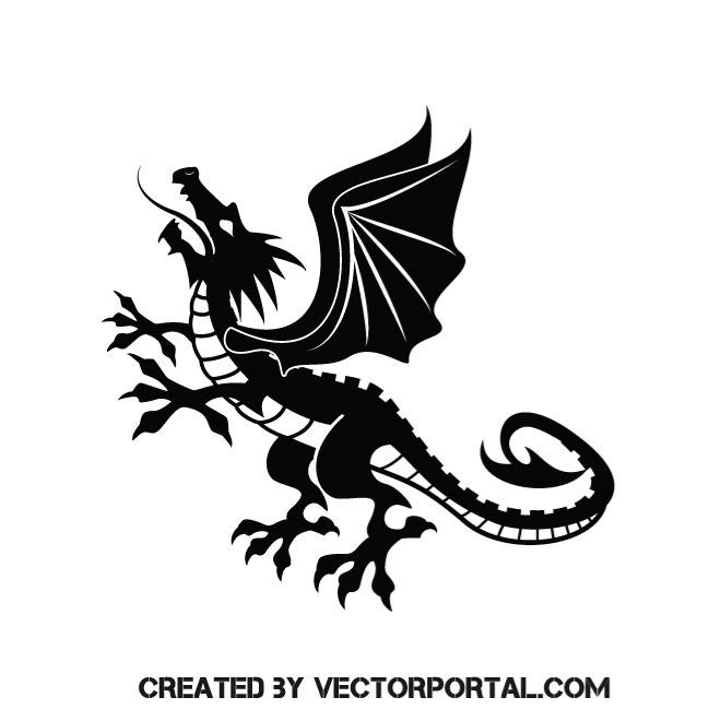 Black Dragon Vector Graphics 660x660 Black Dragon Vector Graphics
