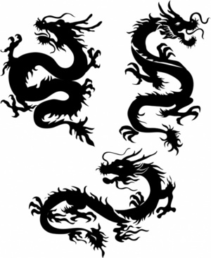 Dragon Free Vector Download 300x368 Dragon Free Vector Download