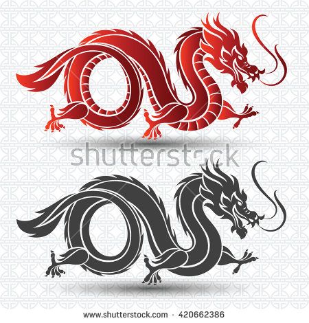 Illustration Of Traditional Chinese Dragonvector Illustration 450x470 Illustration Of Traditional Chinese Dragonvector Illustration
