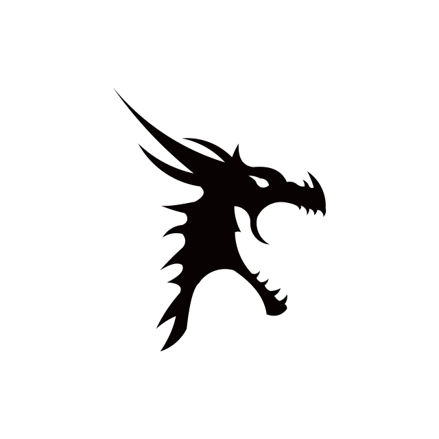 640x640 Dragon Vector Illustration Emblem On White Background, Dragon