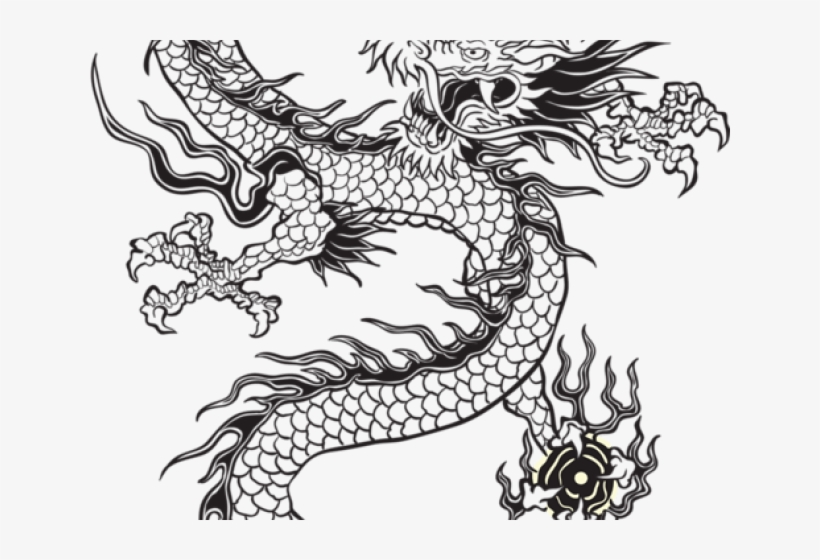 820x560 Drawn Chinese Dragon Japanese Dragon