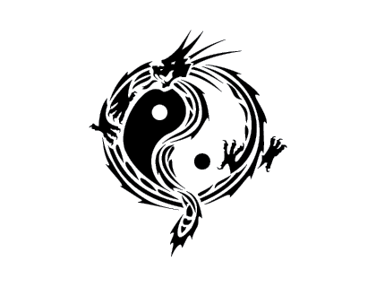 420x320 Yin Yang Dragon Vector Logo Logopik