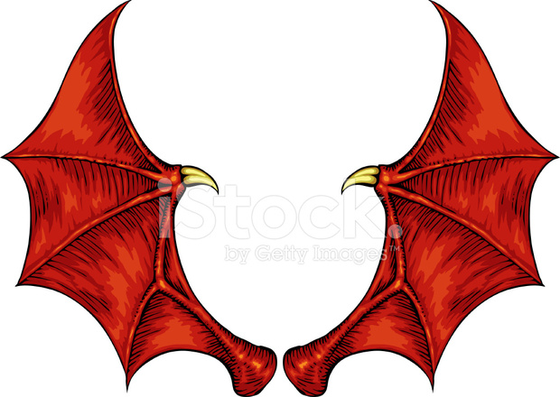 620x440 Dragon Wings Stock Vector