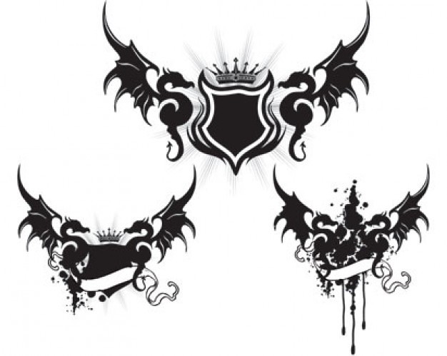 626x499 Free Dragon Wings Vector Art Free Dragon Wings Vector Art