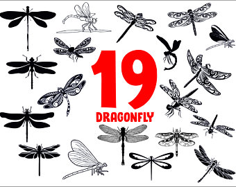 340x270 Dragonfly Vector Etsy