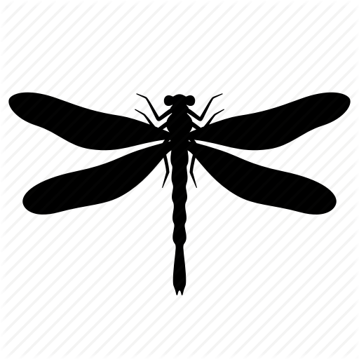 512x512 Collection Of 'dragonfly Silhouette Images' Download More Than