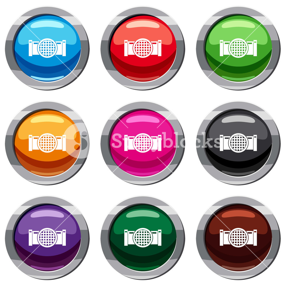 1000x1000 Drain Pipe Set Icon Isolated On White Icon Collection Vector