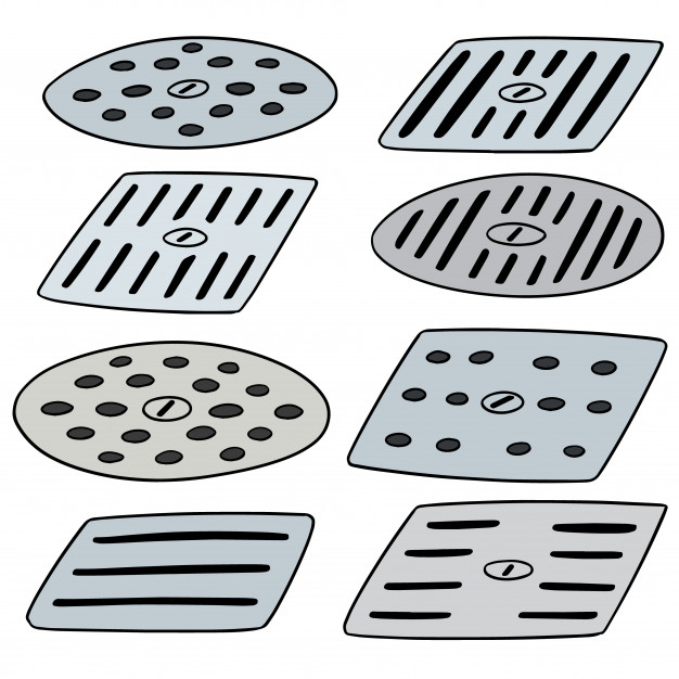 626x626 Vector Set Of Cover The Drain Vector Premium Download