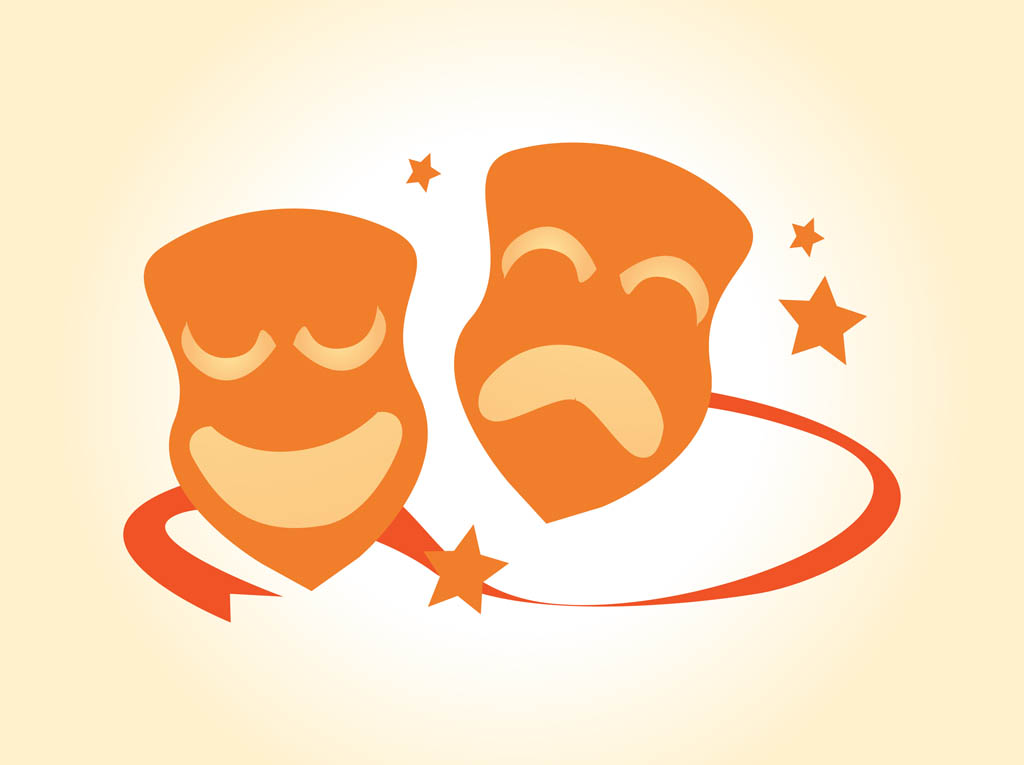 1024x765 Drama Mask Vector Graphic Images