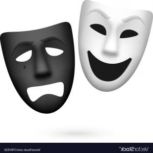 300x300 The Theater And Mask Icon Drama Comedy Tragedy Vector Catchsplace
