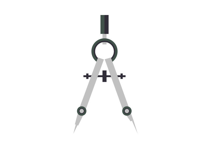 800x566 Drawing Compass Free Flat Vector