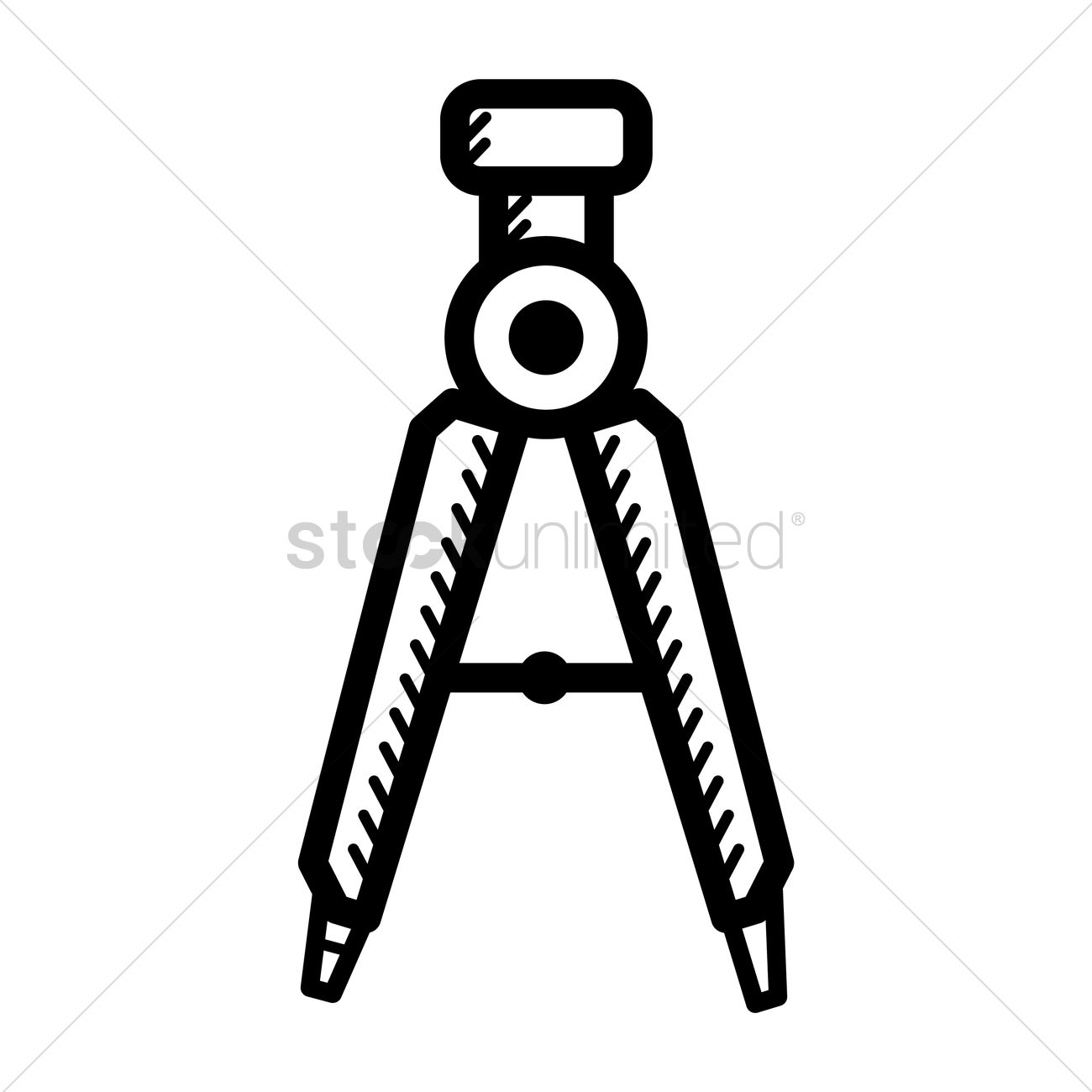 1300x1300 Drawing Compass Vector Image