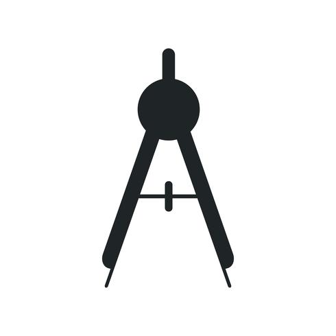 490x490 Drawing Compass On White Background