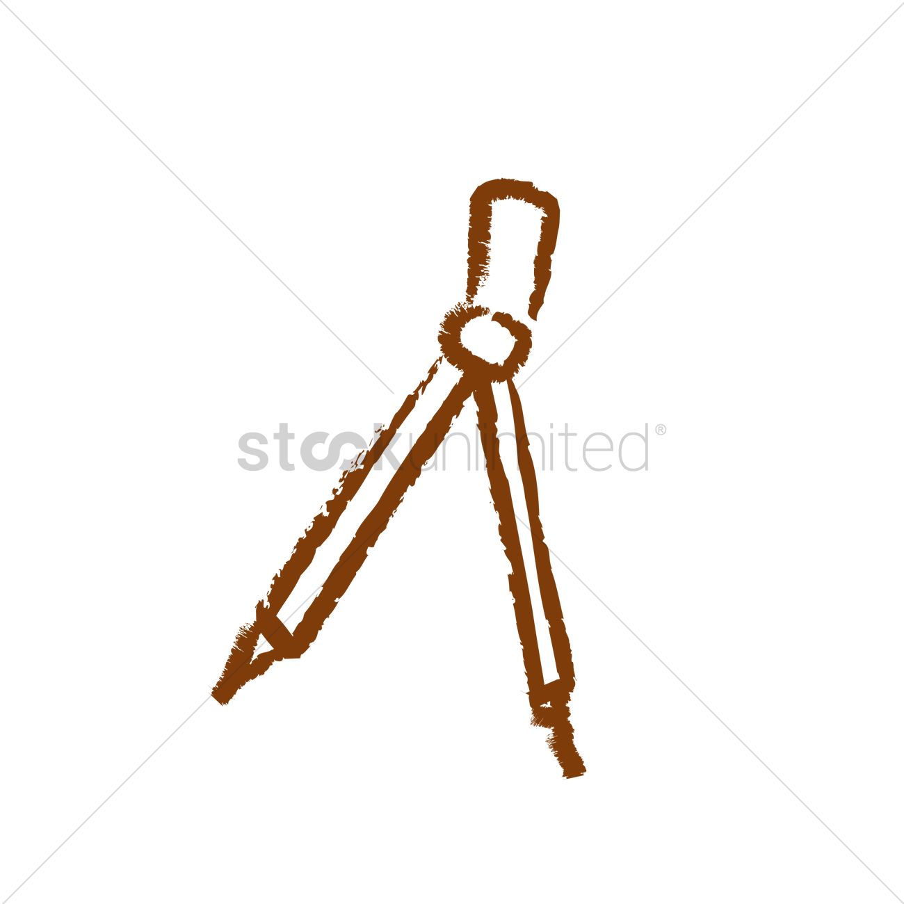 1300x1300 A Drawing Compass Vector Image