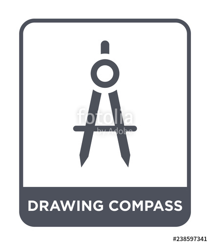 430x500 Drawing Compass Icon Vector Stock Image And Royalty Free Vector