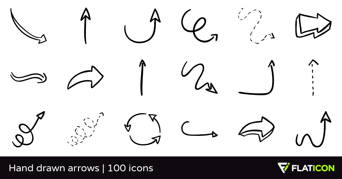 1200x630 Hand Drawn Arrows Free Icons
