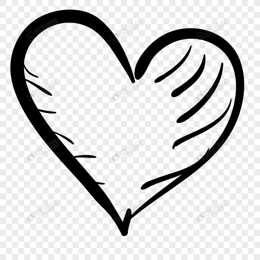 860x860 Hand Drawn Heart Vector Png Image Picture Free Download