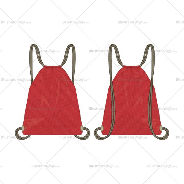 Drawstring Backpack Vector Template Templates For Fashion 600x600 Drawstring Backpack Vector Template Templates For Fashion