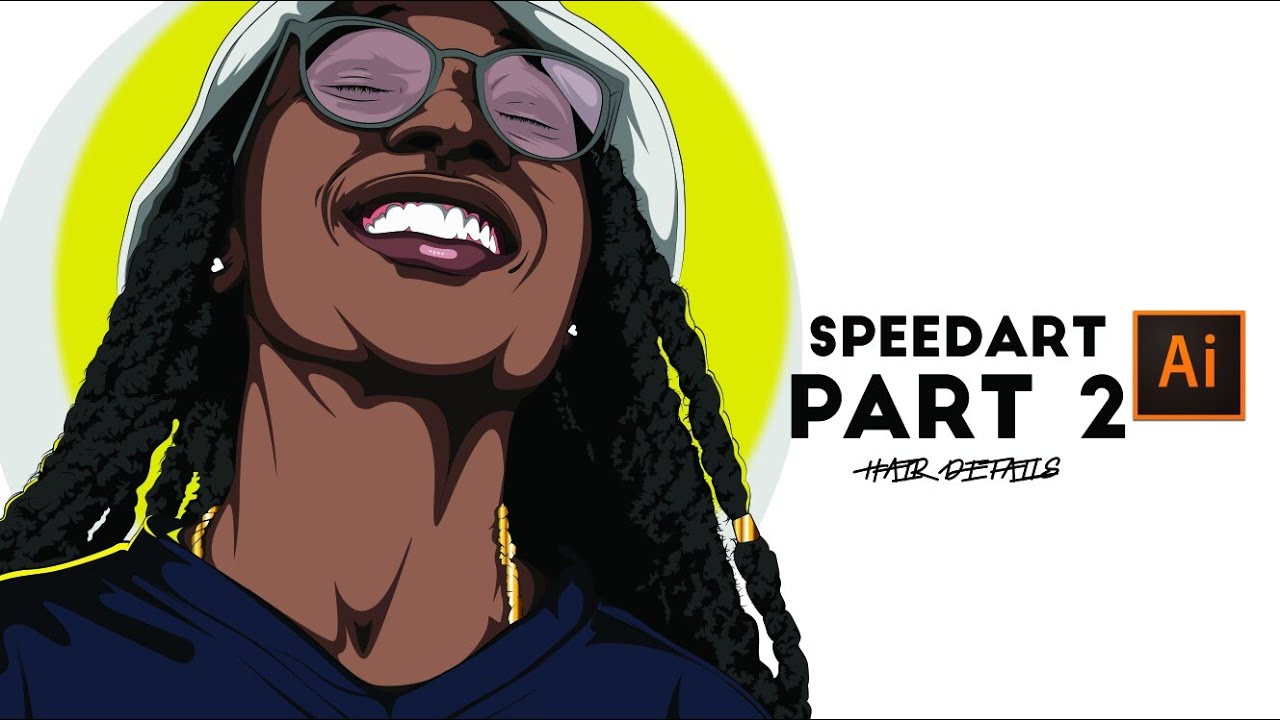 1280x720 How To Draw Vector Dreads Adobe Illustrator