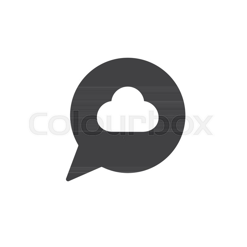 800x800 Dream Speech Bubble With Cloud Icon Stock Vector Colourbox