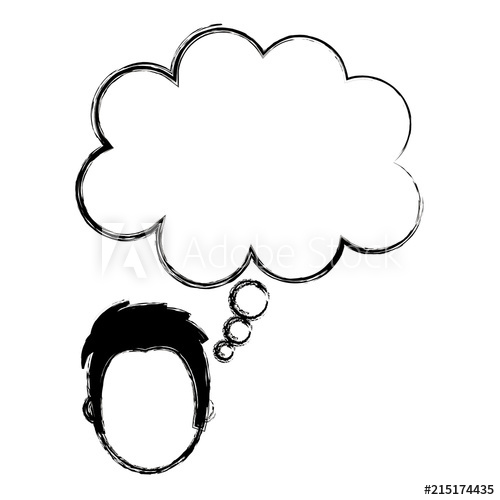 500x500 Businessman With Dream Bubble Avatar Character