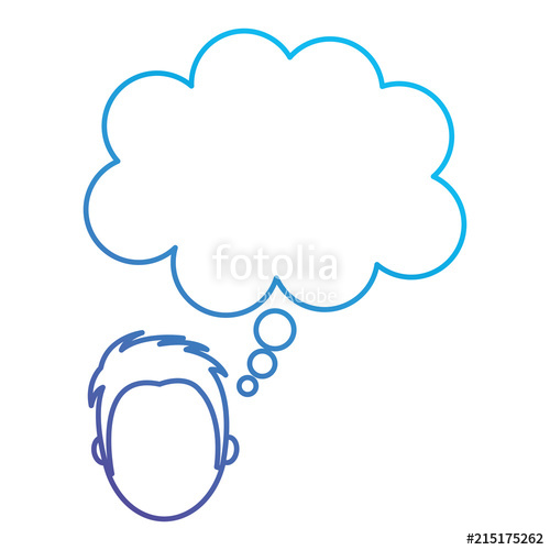 500x500 Businessman With Dream Bubble Avatar Character Stock Image