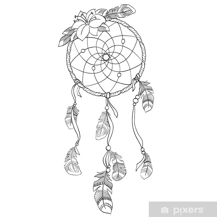 700x700 Dreamcatcher Vector Illustration Wall Mural We Live