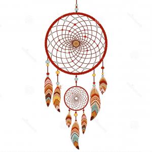 300x300 Stock Illustration Dreamcatcher Colorful Logo White Background