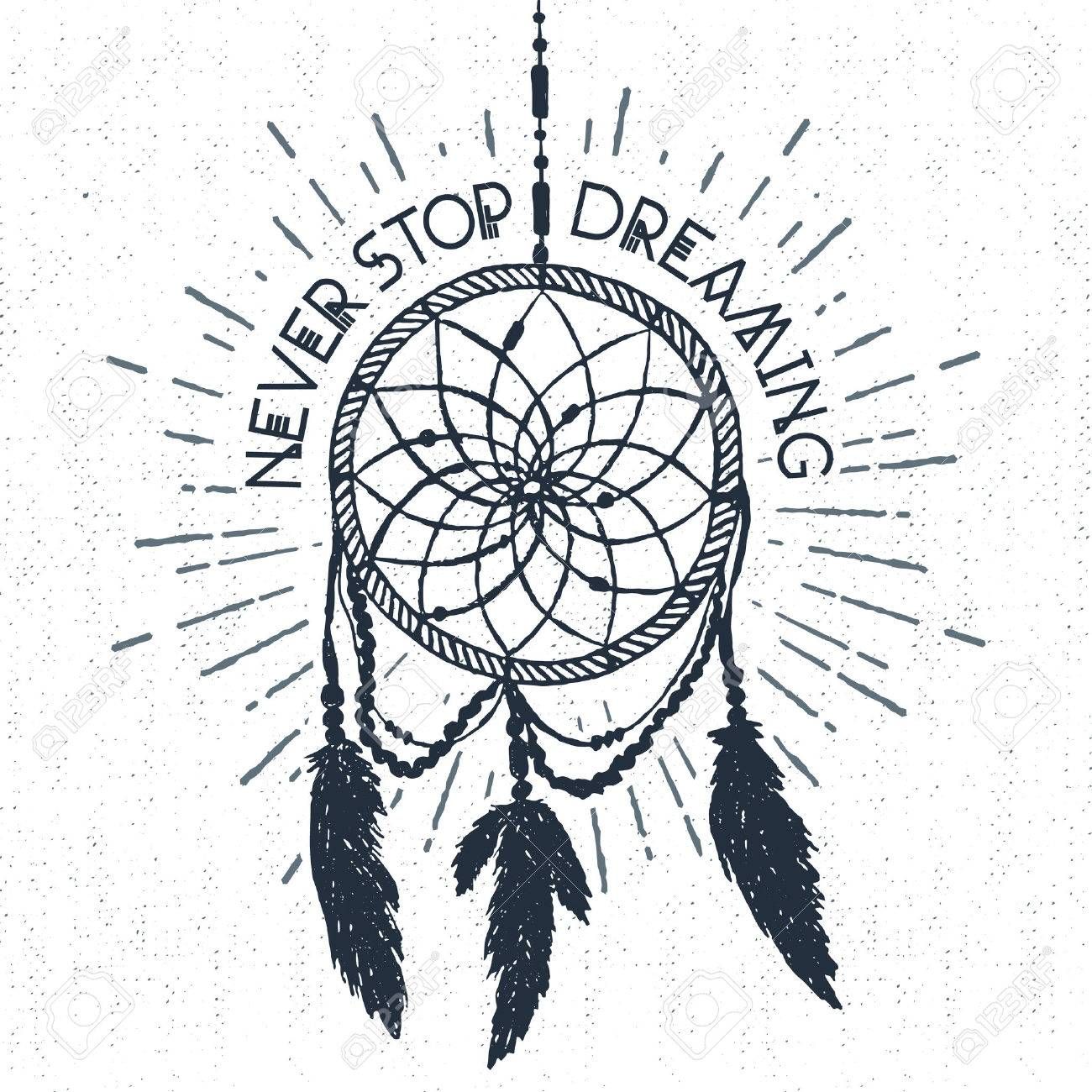 1300x1300 Stock Vector This Is Tattoo Design Your Body Dream Catcher