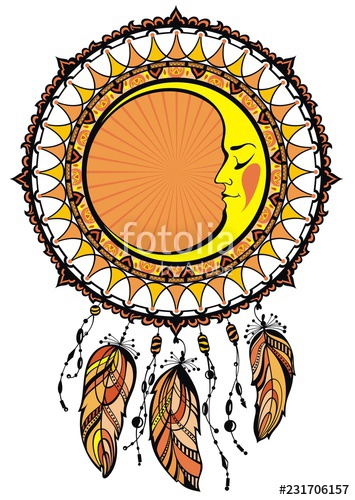355x500 Dream Catcher, Vector Illustration Stock Image And Royalty Free