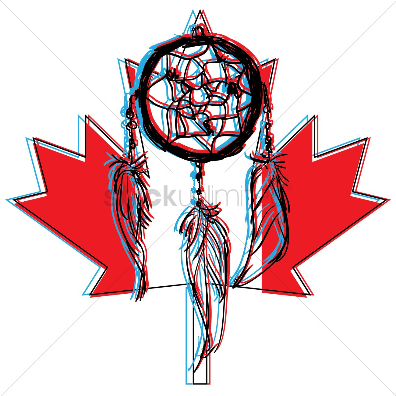 1300x1300 Dream Catcher Vector Image