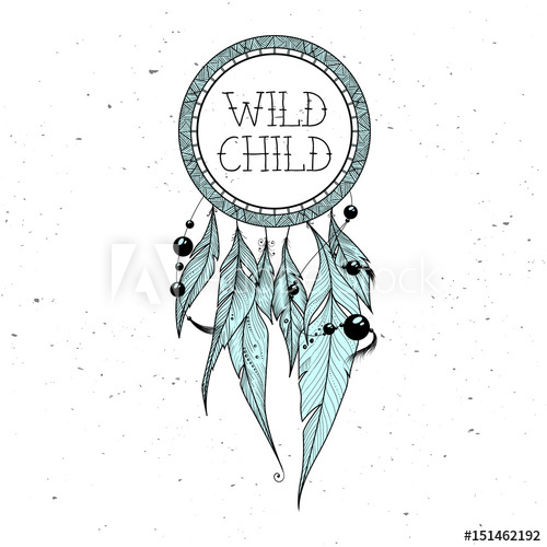 500x500 Dream Catcher Vector Graphic Illustration