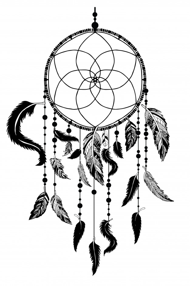 626x941 Corporate Boho Card With Dream Catcher Vector Free Download
