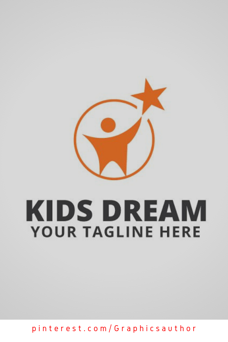 735x1102 Kids Dream Logo Template Templates Dream Logo, Logos, Logo