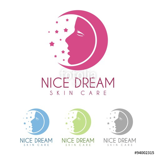 500x500 Nice Dream Skin Care Logo For Beauty Salon, Hair, Face And Skin