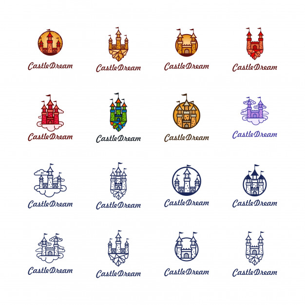 626x626 Castle Dream Logo Pack Vector Premium Download