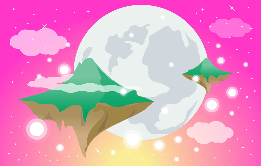 1024x653 Dream Planet Vector Art Graphics