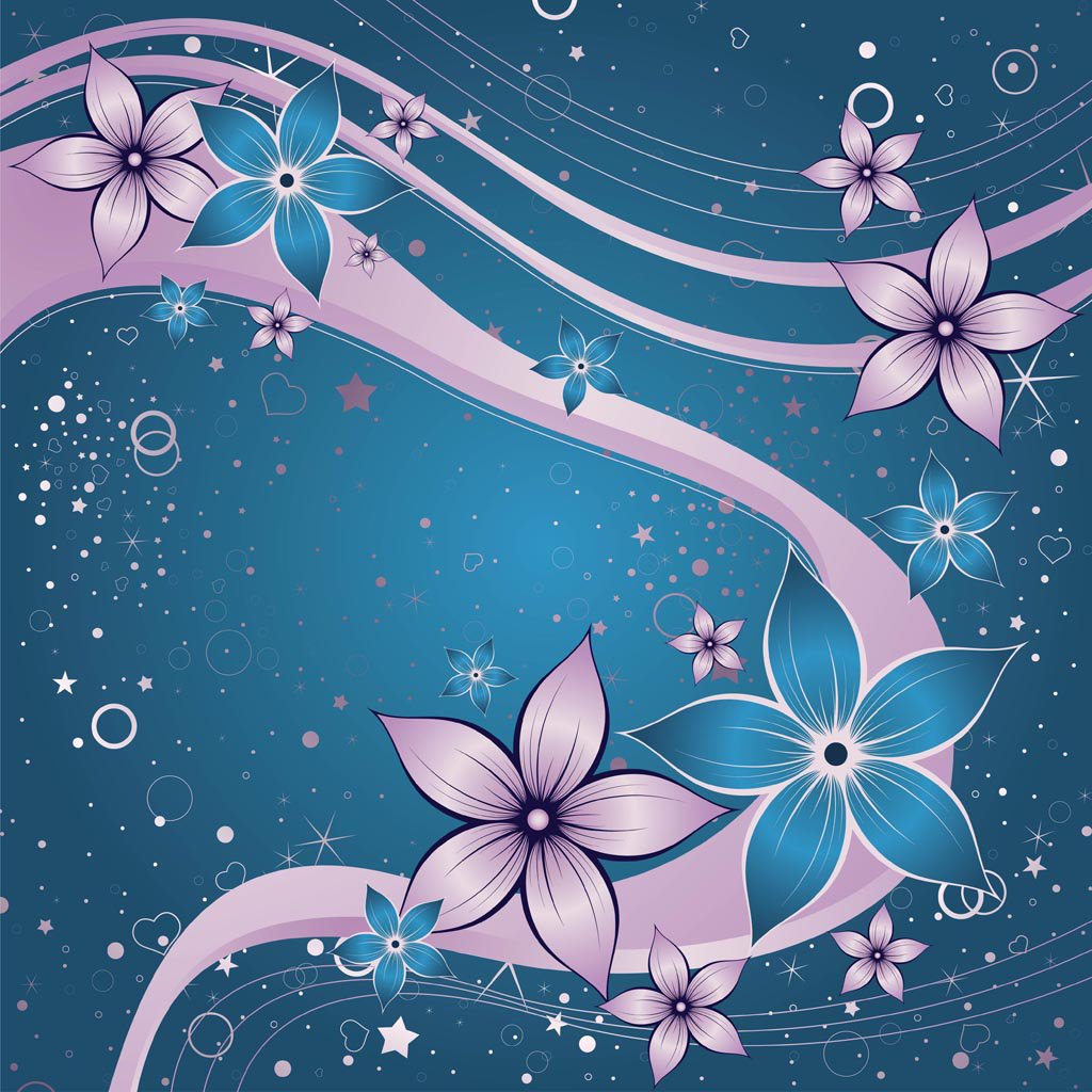 1024x1024 Flower Dream Vector Vector Art Graphics