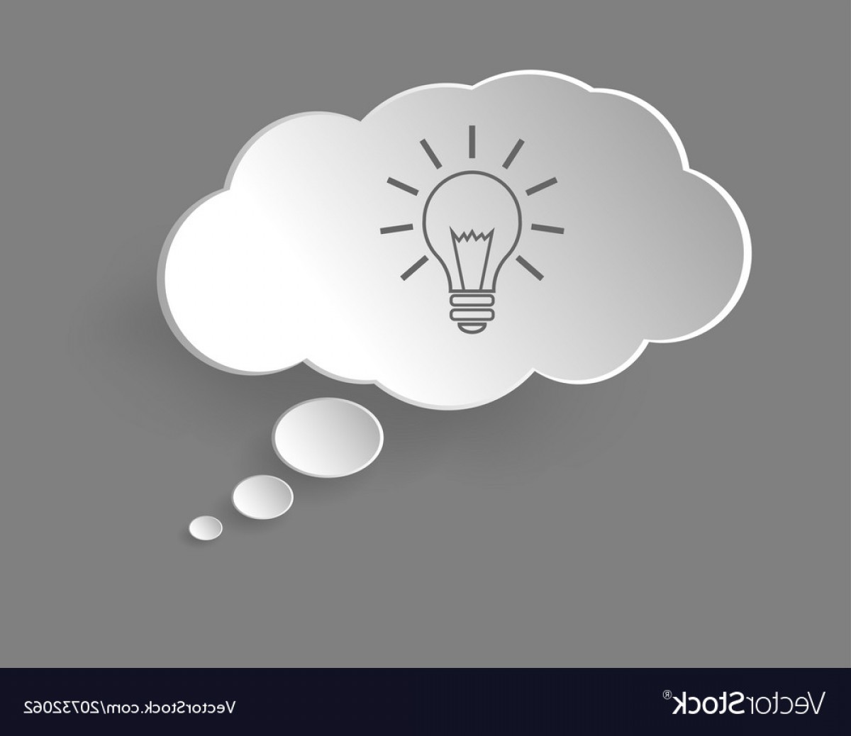 1200x1038 Paper Cut Dream Cloud With Idea Origami Vector Soidergi