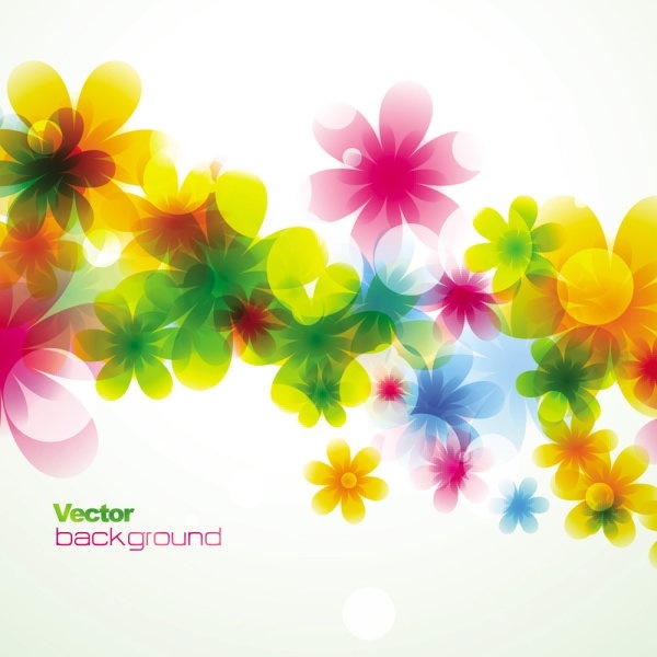 600x600 Spring Flowers Background Dream Vector Free Vector