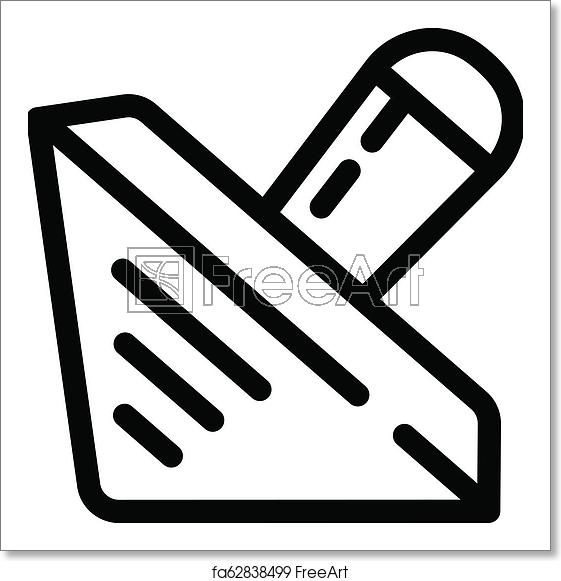 561x581 Free Art Print Of Wood Dreidel Icon, Outline Style Wood Dreidel