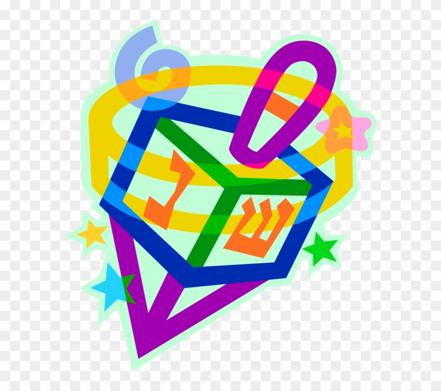880x780 Hanukkah Dreidel Vector