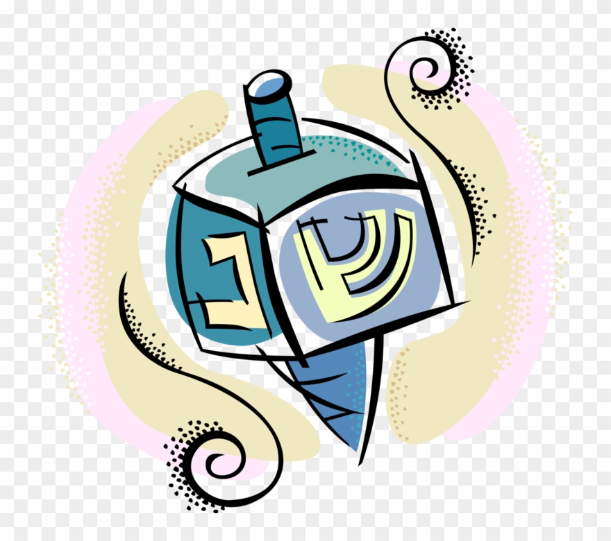 880x780 Hanukkah Dreidel Vector Image Illustration Of Holiday