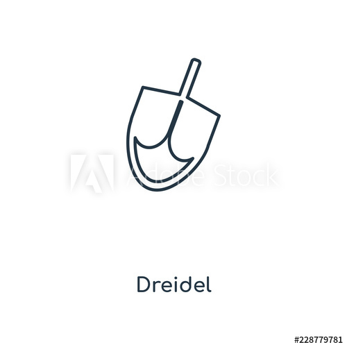 500x500 Dreidel Icon Vector