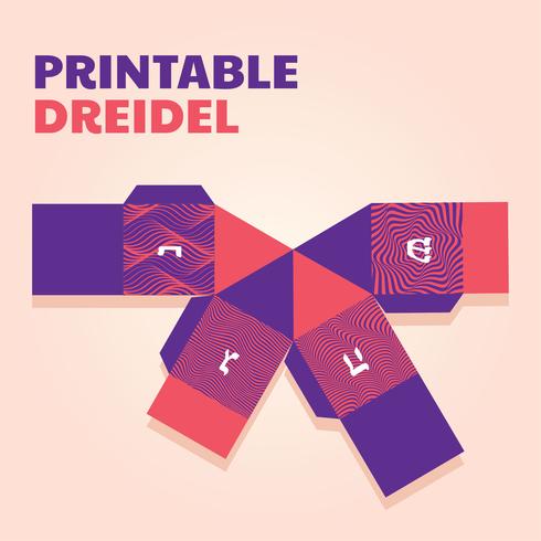 490x490 Printable Dreidel