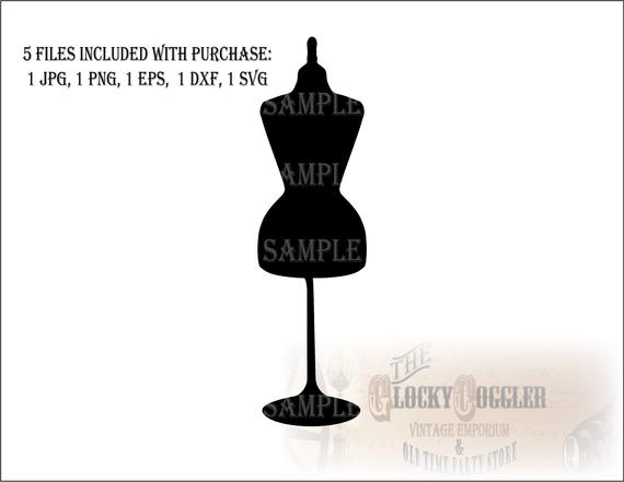 570x441 Dress Form Vector Zip Png Dxf Included Etsy