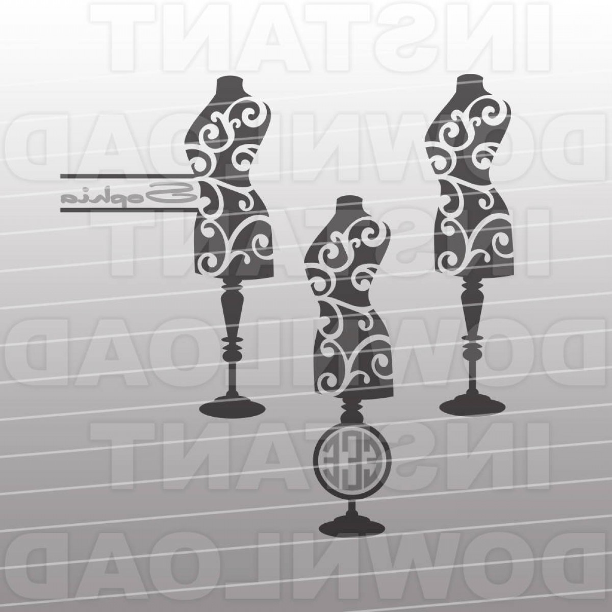 1200x1200 Dress Form Filigree Filesewing Catchsplace