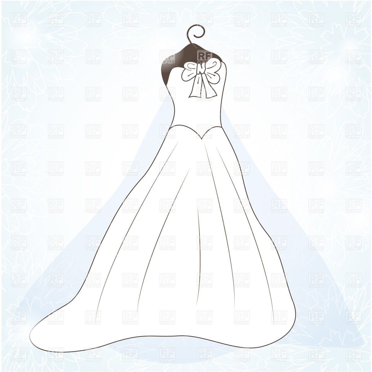 1200x1200 White Wedding Dress Vector Image Of Beauty, Fashion Mcherevan