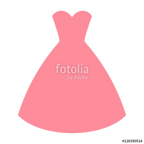 500x500 Woman Pink Dress Silhouette Simple And Elegant Woman Fashion